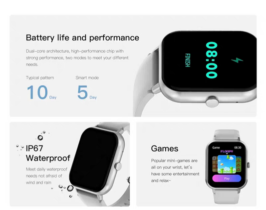 1.83" Touch Screen Smart Watch, Digital Fitness Watches with Call Function & 100+ Sports Modes, Multifunctional Electronic Fitness Watch, Smartwatch Watch, Wearable, Waterproof Smartwatch, Custom Wristwatch