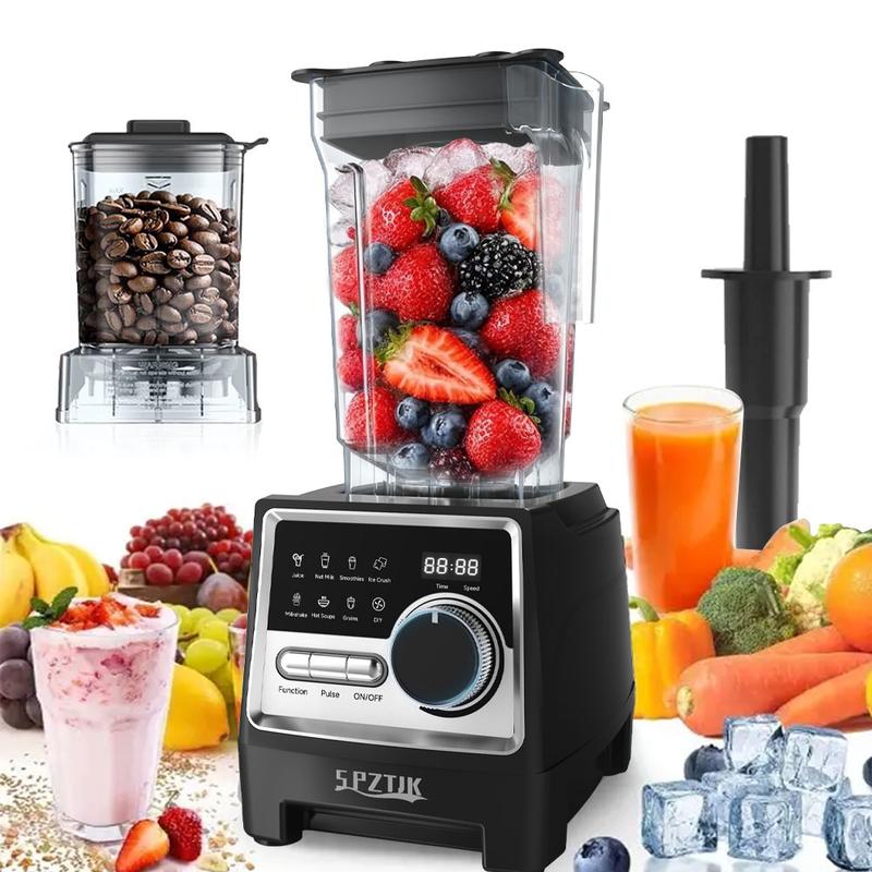 werful Blenders Kitchen, 2 Containers Countertop Blenders Ice, Grinding, Milk Shake, Ice Slushie, Juice, Shake