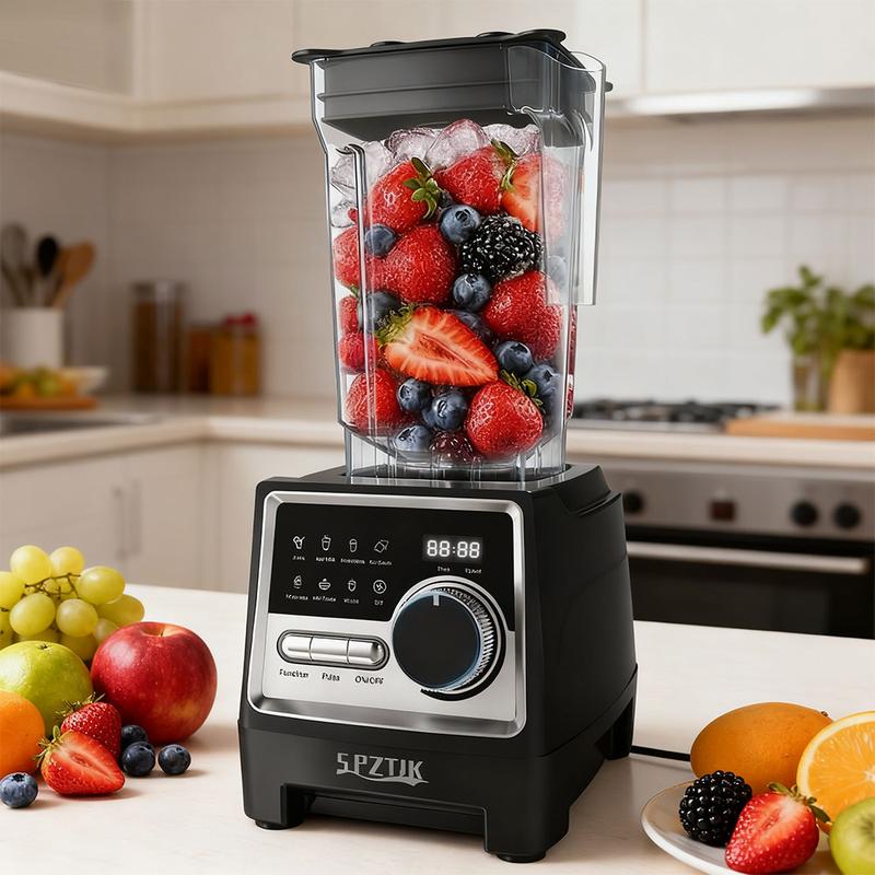 werful Blenders Kitchen, 2 Containers Countertop Blenders Ice, Grinding, Milk Shake, Ice Slushie, Juice, Shake
