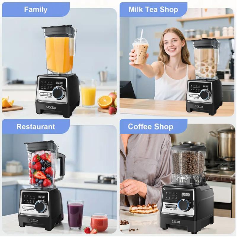 werful Blenders Kitchen, 2 Containers Countertop Blenders Ice, Grinding, Milk Shake, Ice Slushie, Juice, Shake
