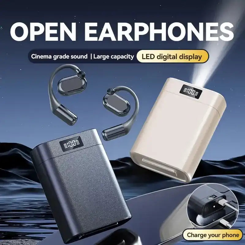 Bluetooth Earbuds with Smartphone Charging Support 45 Hours Playtime HiFi Bass ENC Noise Cancelling Bluetooth 6.0 Sport Design