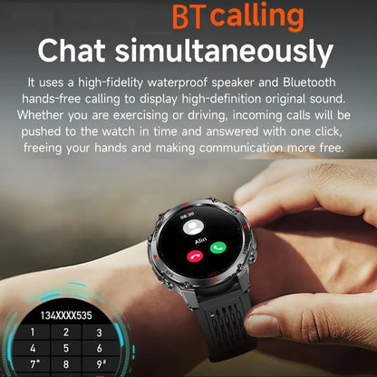 GPS Smartwatch Outdoor Sports Watch, Health Fitness Smartwatch, Wireless Call Function, 100+ Sport Modes, Calorie Counter, Weather Alarm LED Compass, Gift for Men Women #TOP PICKS