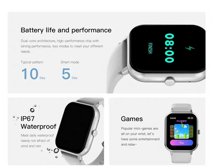 1.83" Touch Screen Smart Watch, Digital Fitness Watches with Call Function & 100+ Sports Modes, Multifunctional Electronic Fitness Watch, Smartwatch Watch, Wearable, Waterproof Smartwatch, Custom Wristwatch