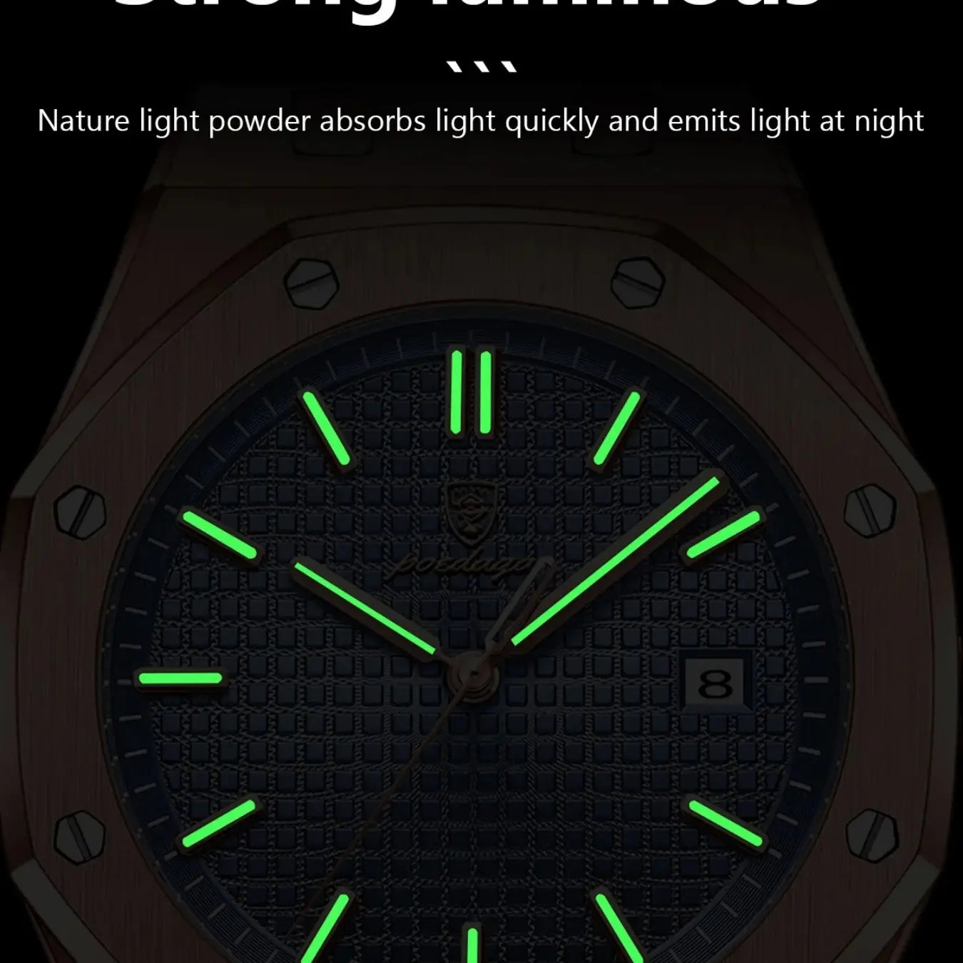 Luxury Waterproof Night Light Date Men's Watch, Stainless Steel Fashion Quartz Watch, Suitable for Daily Wear Fashion Men's Watch, Luminous Analog Watch, Waterproof Wristwatch, Fashionable Watch, Modern Waterproof Watch