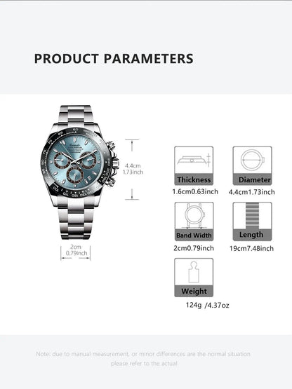 Men's Business Fashion Analog Quartz Watch, Fashion Watch for Party, Daily Clothing Decor, Trendy All-match & Exquisite Watch for Birthday Gift with Box, Business Fashion Watches