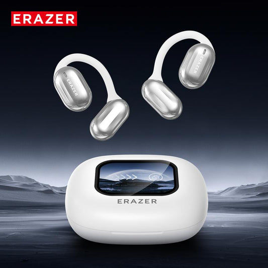 True Wireless Open Ear Earbuds Bluetooth 5.4, IPX5 Waterproof,35Hours Play time,OWS Headphones Immersive Premium Sound Long Distance Connection Headset with Charging Case,Light-Weight Hea