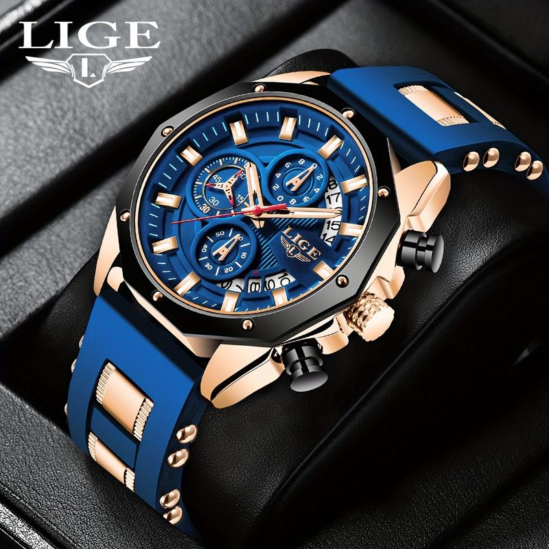 Men Watches Fashion Outdoor Waterproof Men's Sport Quartz Watch With Chronigraph