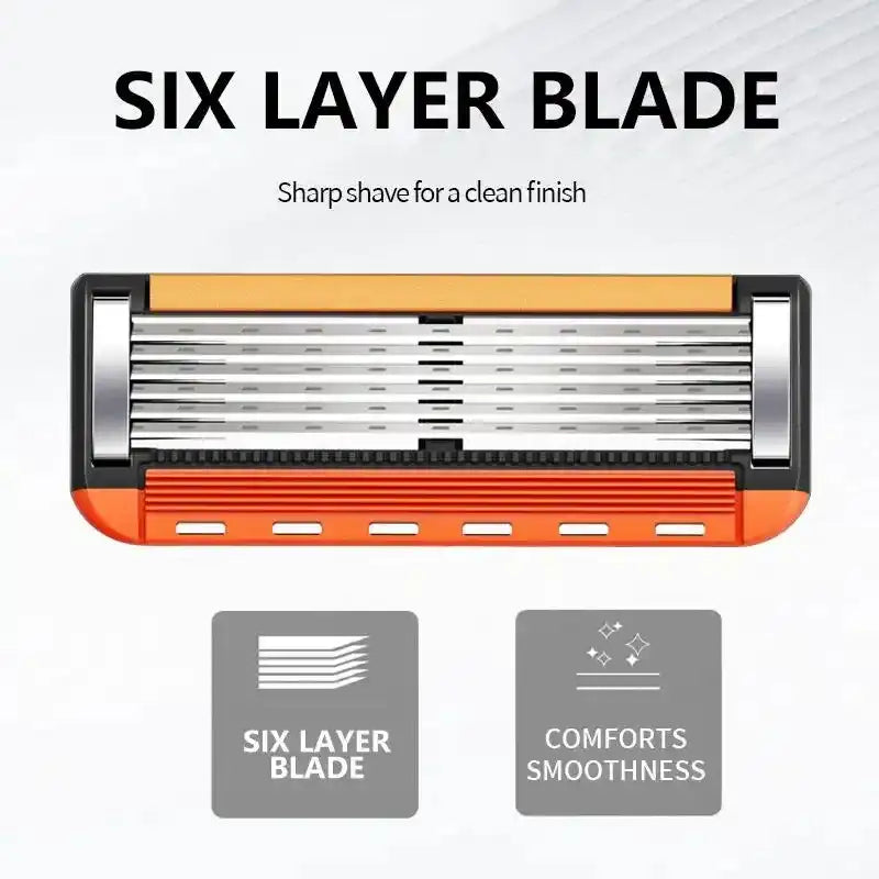 Razor Blade Replacement Set for Men, 48pcs Razor Blades with 1 Count Handle, Shaver Razors, Stainless Steel Handheld Shaver for Daily Use#GLOBAL PICKS