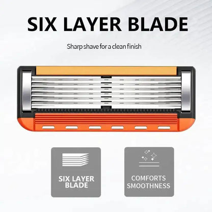 Razor Blade Replacement Set for Men, 48pcs Razor Blades with 1 Count Handle, Shaver Razors, Stainless Steel Handheld Shaver for Daily Use#GLOBAL PICKS