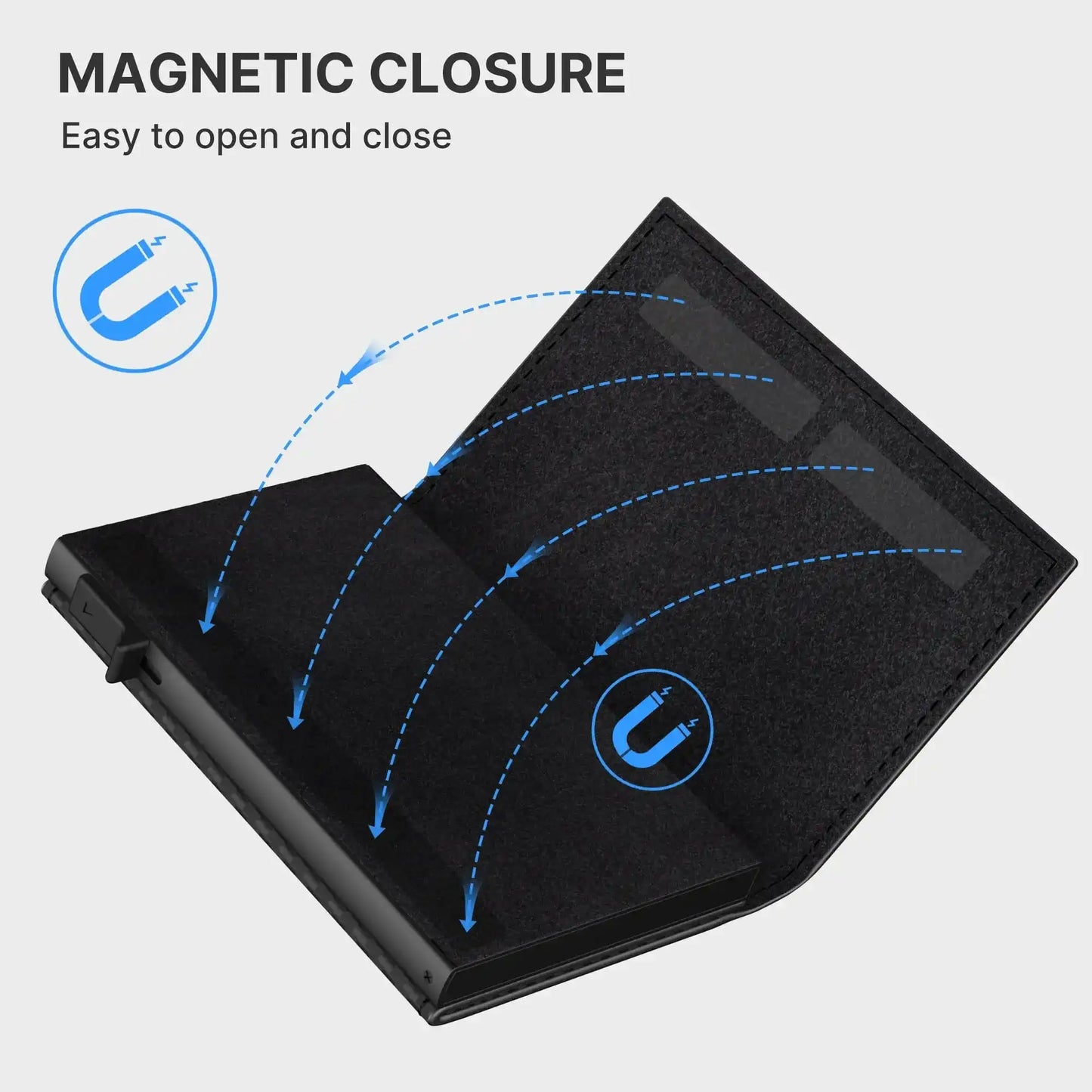 Mens Smart Wallet Card Holder for  Leather, RFID Blocking, Slim, Carbon Fiber, Minimalist - 6-9 Card Capacity | ID Window | Cash Slot