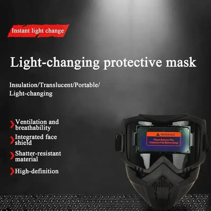 Auto Darkening Welding Helmet – Solar Welding Hood, Adjustable Shade 4/9-13 for TIG MIG ARC Welding, Approved Vented Hard Hat with LED Headlight, Plasma Cutting Table
