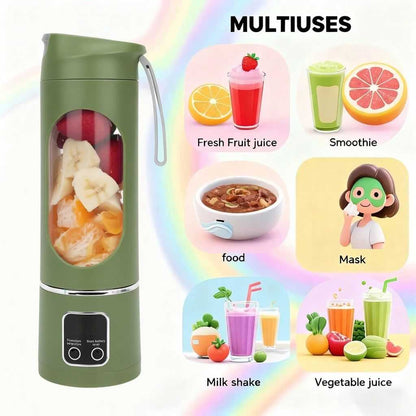 Ultimate Portable Blender! USB Rechargeable & Compact for Smoothies On-The-Go - Perfect Travel, Back To School & Gym! Leak Proof Design, Makes Shakes & Baby Food in Seconds cup juicer rechargeable mini blender vegetable