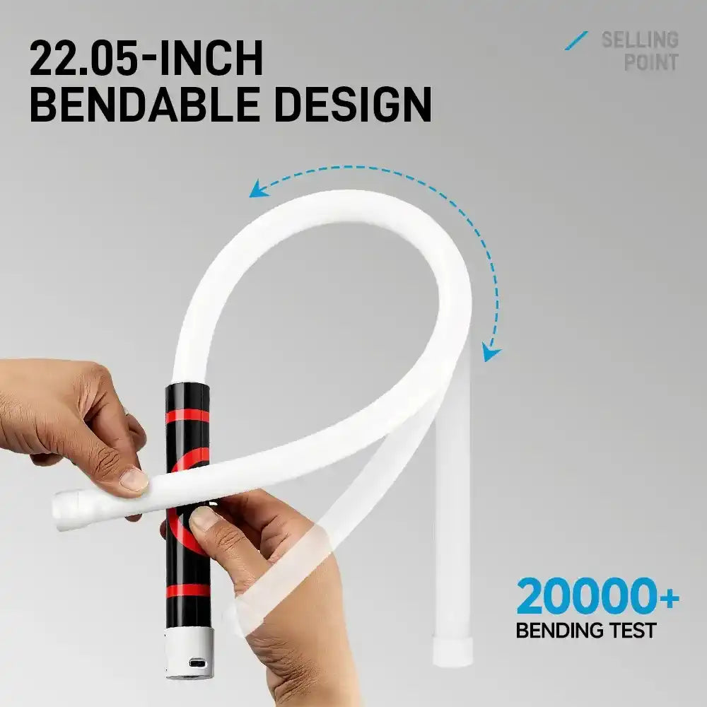 Bendable LED Flashlight Stick - 28" Flexible Design, 7-Hour Long Battery Life, High Lumens for Off-Road, Garage Mechanics, and Hard-to-Reach Areas Like Engine Bays tiktokshopspringglowup