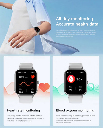 1.83" Touch Screen Smart Watch, Digital Fitness Watches with Call Function & 100+ Sports Modes, Multifunctional Electronic Fitness Watch, Smartwatch Watch, Wearable, Waterproof Smartwatch, Custom Wristwatch