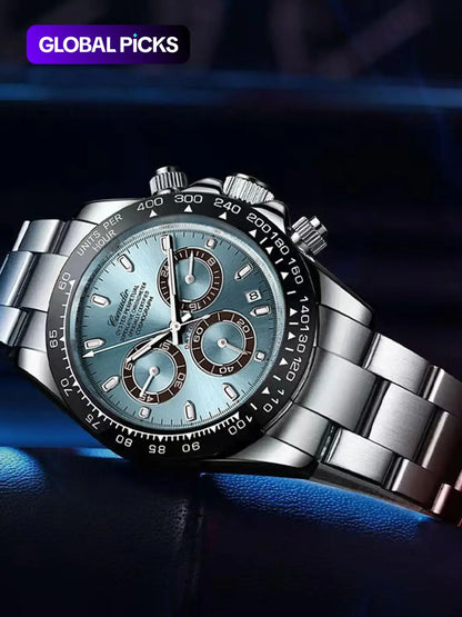 Men's Business Fashion Analog Quartz Watch, Fashion Watch for Party, Daily Clothing Decor, Trendy All-match & Exquisite Watch for Birthday Gift with Box, Business Fashion Watches