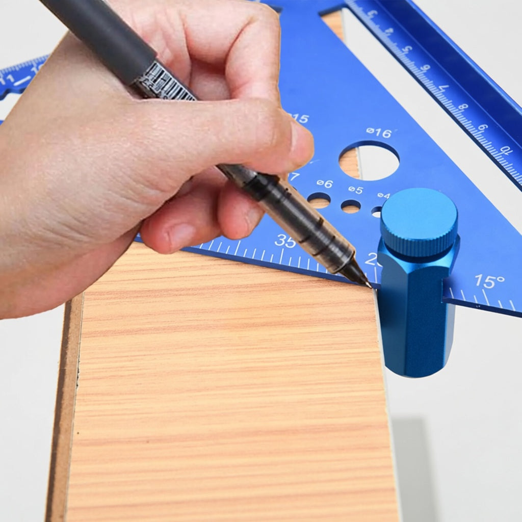 Tall Stair Gauges for Framing Square with Holder and Hook, Framing Jig for Speed Square, Framing Square Stops for Carpentry Squares & Circular Saw