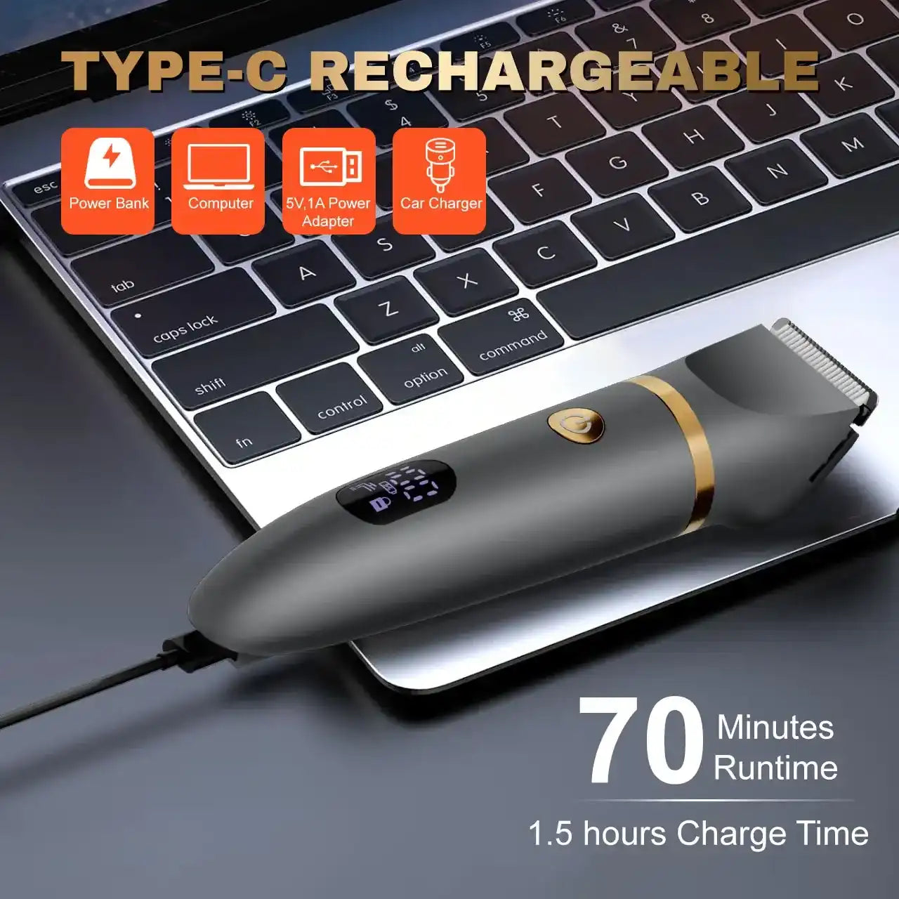 Scttomon 3 in 1 Electric Body Hair Trimmer,Groin Hair Trimmer for Men,Waterproof Electric Shaver Nose Hair Trimmer,Men's Hair Removal Device Cordless,Manscape Trimmer with Standing Recharge Dock