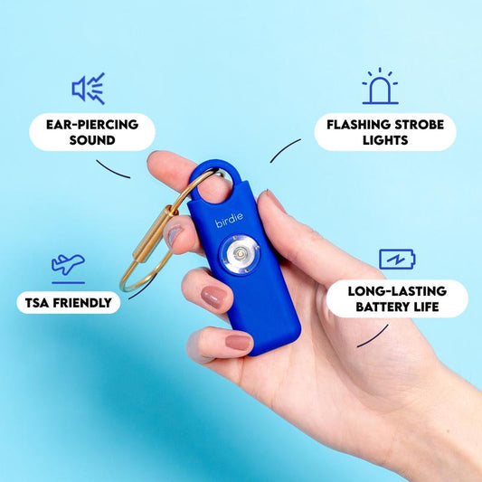 The Original Personal Safety Alarm for Women by Women - Loud Siren, Strobe Light and Key Chain, Buy One Get One Free (2 Pcs Total), Random Color