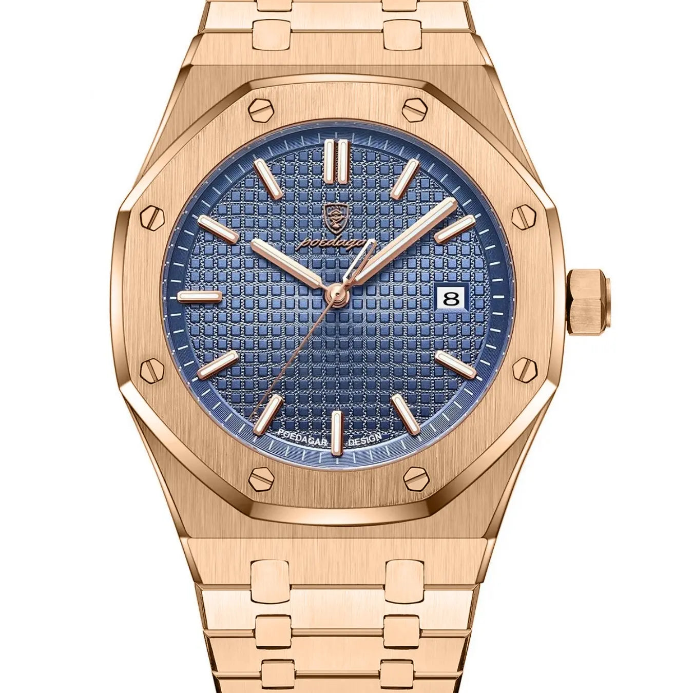 Luxury Waterproof Night Light Date Men's Watch, Stainless Steel Fashion Quartz Watch, Suitable for Daily Wear Fashion Men's Watch, Luminous Analog Watch, Waterproof Wristwatch, Fashionable Watch, Modern Waterproof Watch