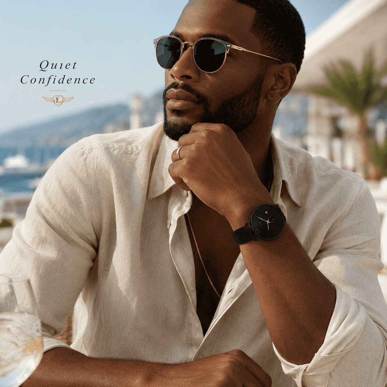 LIGE Sleek Minimalist Men's Watch – 40mm Ultra‑Thin Design, 30M Water Resistant