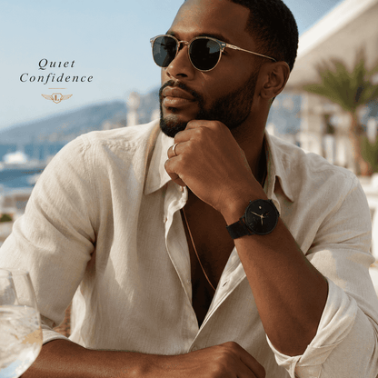 LIGE Sleek Minimalist Men's Watch – 40mm Ultra‑Thin Design, 30M Water Resistant