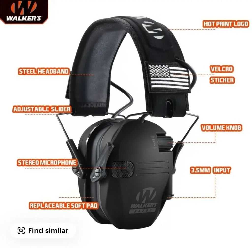 Electronic Hearing Protector, Noise Reduction Earmuffs, Head Mounted Wired Earmuffs, Hearing Protection Earphone for Outdoor Activities, Thanksgiving Day Gifts, Christmas Gifts.
