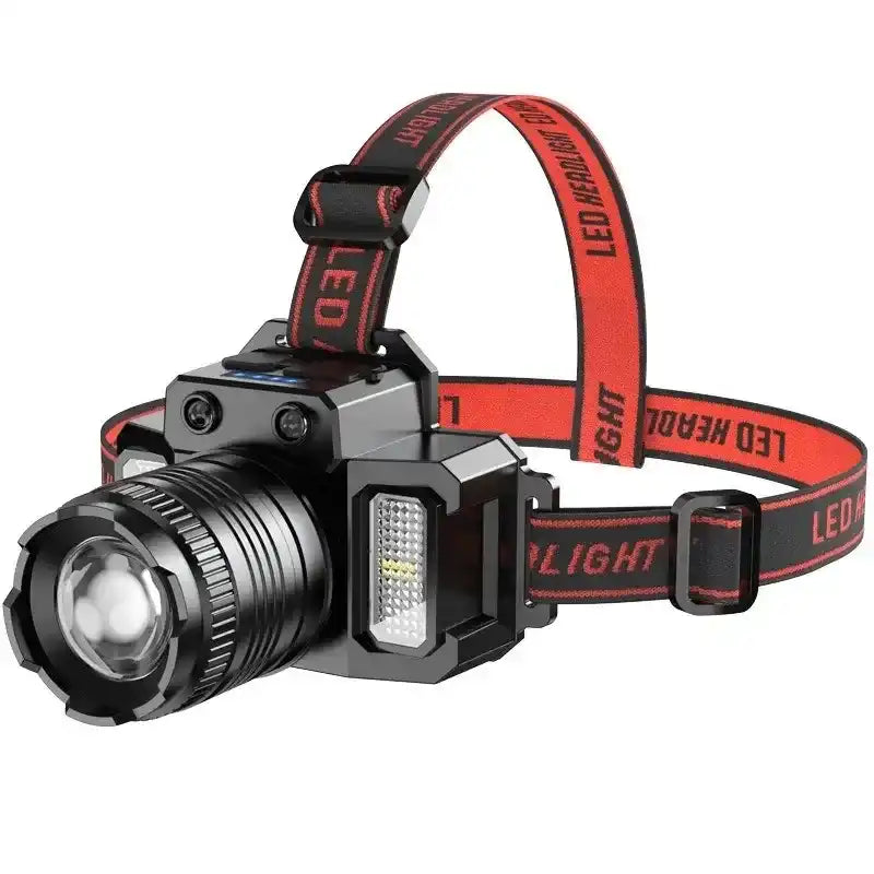Rechargeable Headlamp, 150000 Lumens Super Bright LED Head Lamp with 5 Modes,Adjustable Head Lights for Forehead, Long Runtime Waterproof HeadLamps for Camping Hunting Hiking waterproof headlight