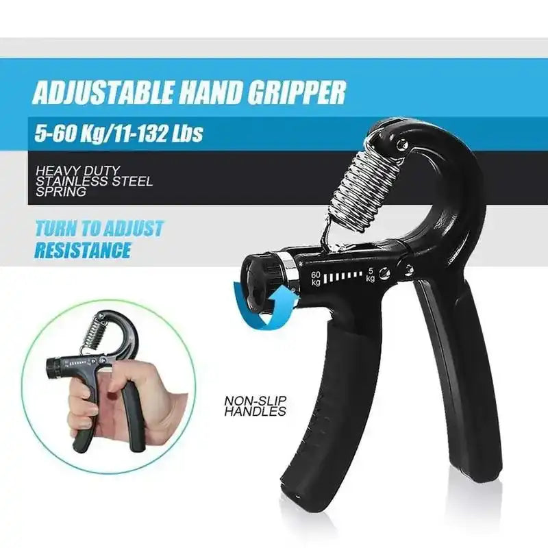 Hand Grip Strengthener Kit 5 Pack Forearm Grip Adjustable Resistance Hand Gripper, gripper ,overhand grip, forearm veins,Finger Exerciser, Finger Stretcher,Grip Ring Stress Relief Grip Ball For Athletes, Boyfriend Gift