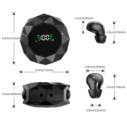 Mini Wireless Sleep Earbuds for Side Sleepers, Bluetooth 6.0  in-Ear Headphones with Noise Reduction,Ultra Small Hidden Earphones, Comfortable Fit for Long Wear & Deep Sleep&Work summerwins summerwins