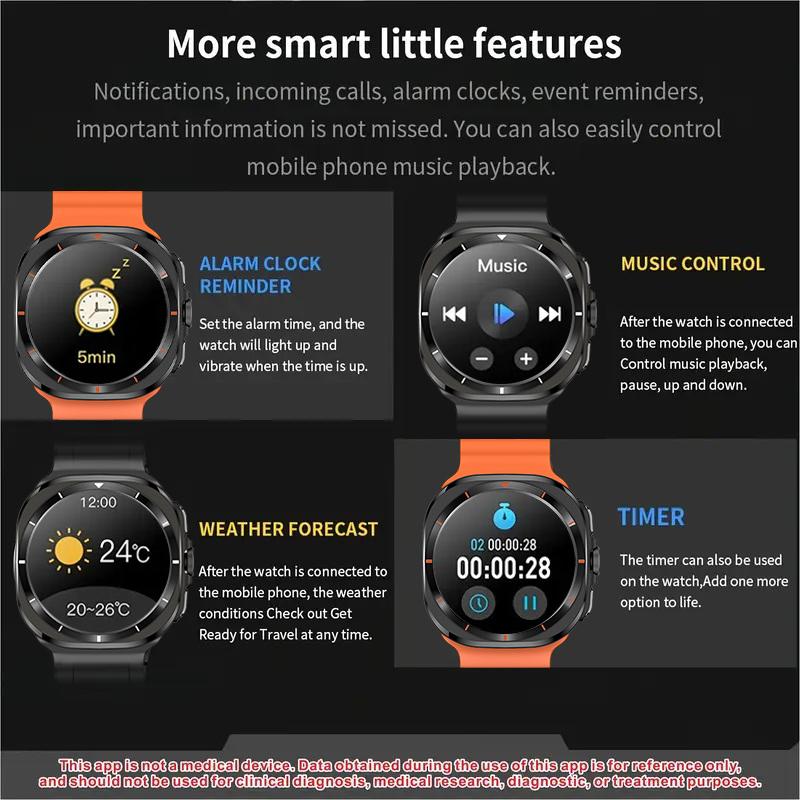 2026 Smart Watch, Wireless Calling/Dialing, Calling Reminder and Rejection, 100+ Sports Modes, Message Reminder, SMS reminder, Various APP reminders, DIY Watch Dials, Wearable Devices, Smart Watches for iPhone/Andriod