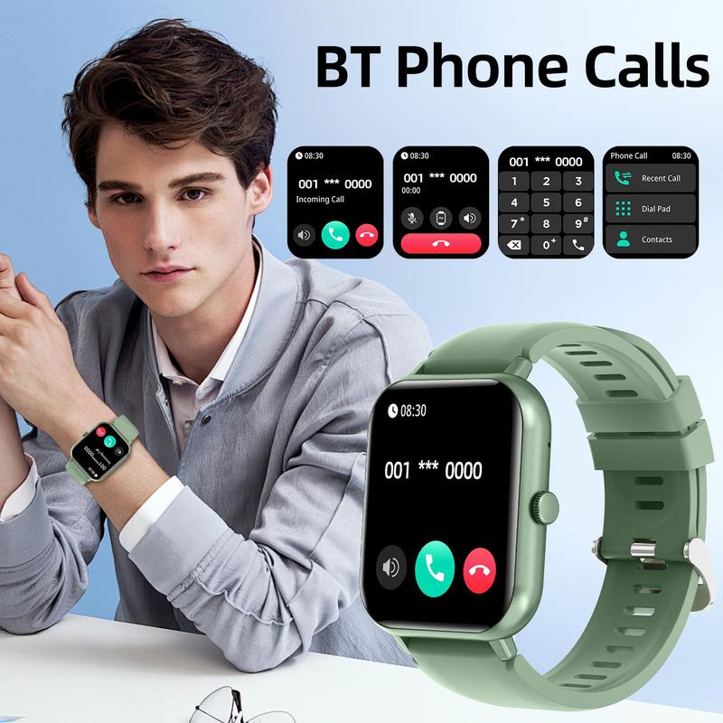 1.83" Touch Screen Smart Watch, Digital Fitness Watches with Call Function & 100+ Sports Modes, Multifunctional Electronic Fitness Watch, Smartwatch Watch, Wearable, Waterproof Smartwatch, Custom Wristwatch