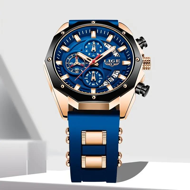 Men Watches Fashion Outdoor Waterproof Men's Sport Quartz Watch With Chronigraph