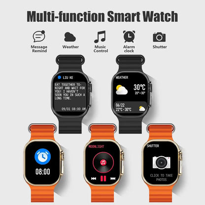bluetooth Smart Watch with 2.02" Dial Wireless Calling Dialing 100+ Sport Modes Fitness Tracker with Various APP Reminders Call Message Reminder Touch Screen Compatible with iPhone Android Wearable Smart Bracelet Digital Wristwatch Fall Gift