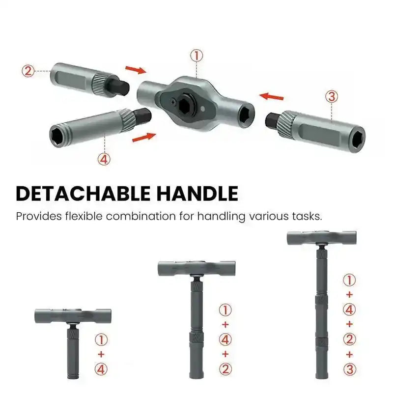 SEESE 24 in 1 DlY Screwdriver Set,1 Set SwitchableScrewdriver Shape Magnetic Screwdriver Set,Compact and Portable Ratchet Screw0driver SetHome Repair Tool Box