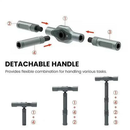 SEESE 24 in 1 DlY Screwdriver Set,1 Set SwitchableScrewdriver Shape Magnetic Screwdriver Set,Compact and Portable Ratchet Screw0driver SetHome Repair Tool Box
