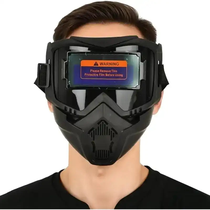 Auto Darkening Welding Helmet – Solar Welding Hood, Adjustable Shade 4/9-13 for TIG MIG ARC Welding, Approved Vented Hard Hat with LED Headlight, Plasma Cutting Table