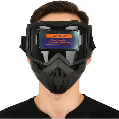 Auto Darkening Welding Helmet – Solar Welding Hood, Adjustable Shade 4/9-13 for TIG MIG ARC Welding, Approved Vented Hard Hat with LED Headlight, Plasma Cutting Table