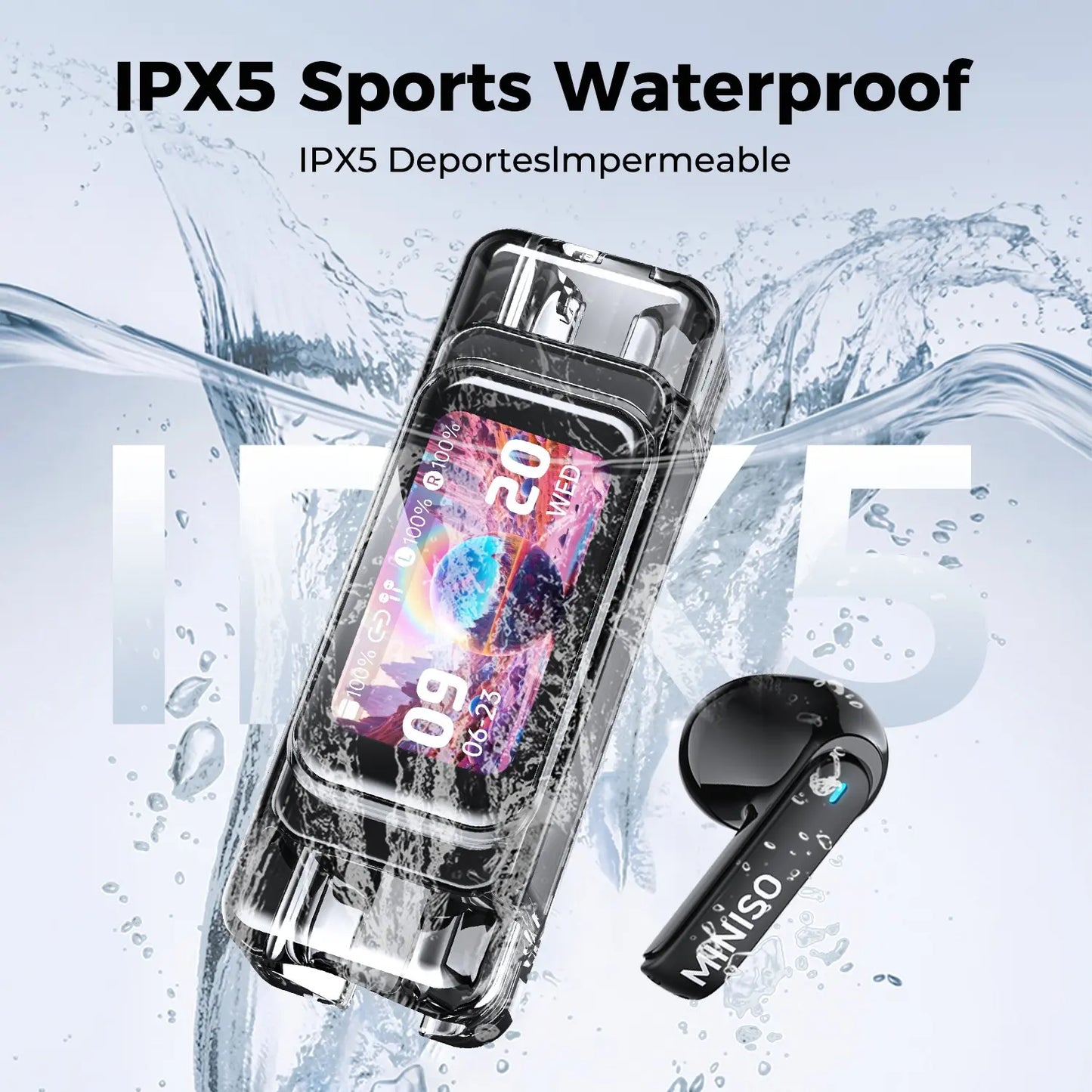 In-Ear Ai Translation Headphones, Bluetooth-compatible 6.0 Wireless, Real-Time Translate 135 Languages, HiFi Sound, Ipx5 Waterproof, Wireless Earbuds
