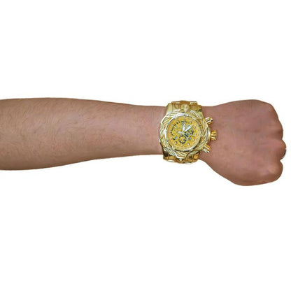 Men's Street Style Fashion Round Dial Analog Quartz Watch with Box - Trendy All-match & Exquisite Birthday Gift