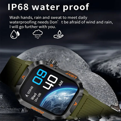 Multi-functional Smart Watch with Flashlight Compass, Fashionable Digital Watch with Heart Rate Monitoring & Sleep Tracking, Sports Watch with Multiple Sports Modes for Women & Men