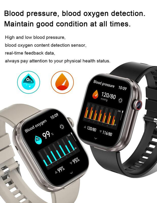 2in1 Multifunctional Smartwatch, Smart Watch with Earbuds, Comes with A Silicone Protective Case, Wireless Calling, Sleep Tracking, Fitness Tracker, Waterproof Sports Watch, Women & Men,The best gift for family and friends