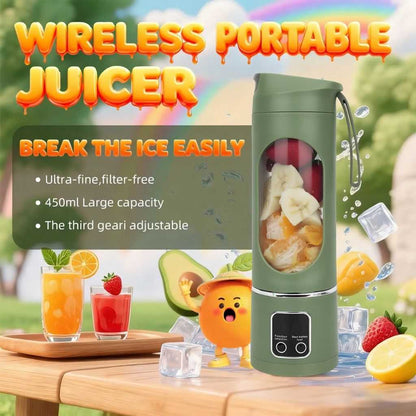 Ultimate Portable Blender! USB Rechargeable & Compact for Smoothies On-The-Go - Perfect Travel, Back To School & Gym! Leak Proof Design, Makes Shakes & Baby Food in Seconds cup juicer rechargeable mini blender vegetable