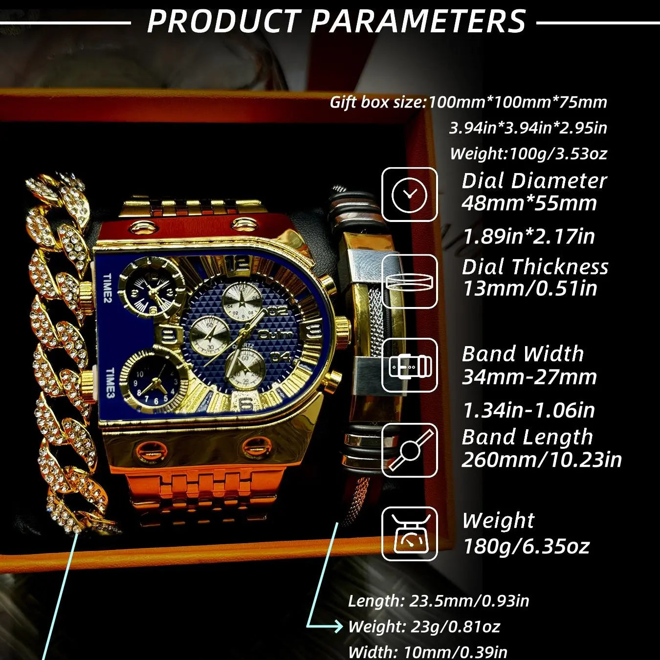 Men's Luminous Quartz Watch, Fashion Watch for Party, Daily Decor, Trendy All-match & Exquisite Watch for Birthday Gift with Box, Business Fashion Watches