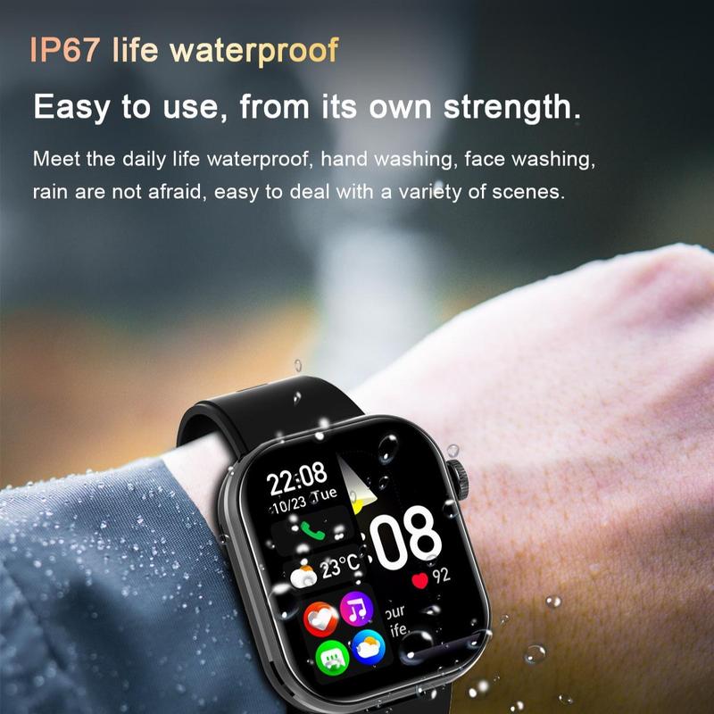 2in1 Multifunctional Smartwatch, Smart Watch with Earbuds, Comes with A Silicone Protective Case, Wireless Calling, Sleep Tracking, Fitness Tracker, Waterproof Sports Watch, Women & Men,The best gift for family and friends