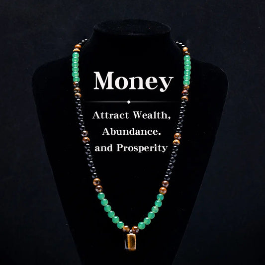 Tiger Eye Pendant Healing Crystal Stone ，Anniversary, Vacation &Theme Parties Jewelry Charms Abundance Crystal bracelet，Long Chain，Sweater chain，Ideal Gift Jewelry for Men and Women