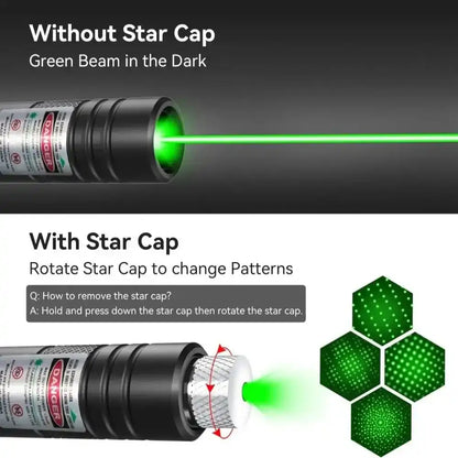 High-Power Laser Pointer with Visible Beam, Long-Range Visible Light, Ideal for Night Use and Outdoor Activities, Durable Design, Handheld Laser Pen