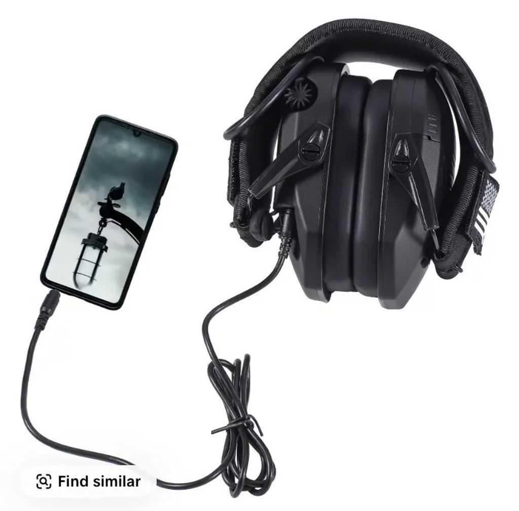 Electronic Hearing Protector, Noise Reduction Earmuffs, Head Mounted Wired Earmuffs, Hearing Protection Earphone for Outdoor Activities, Thanksgiving Day Gifts, Christmas Gifts.