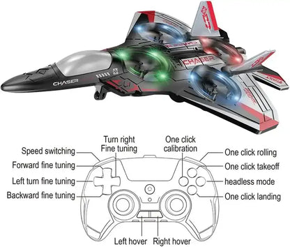 RC  Planes Remote Control Airplanes for Kids, Foam Remote Control Planes for Kids Adults Beginners, Remote Control Helicopter Fighter Jet Drones for Kids Adults, 360° Flip Easy to Fly