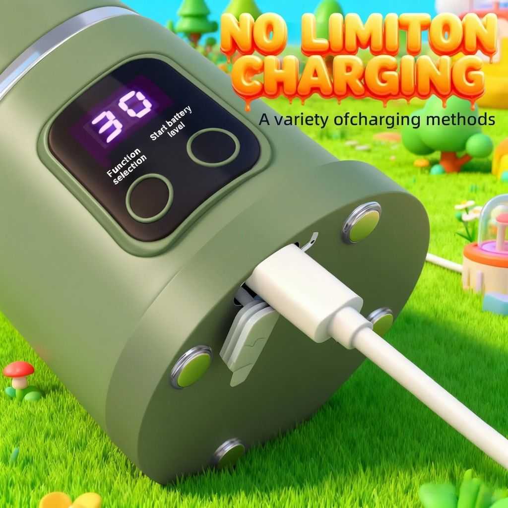 Ultimate Portable Blender! USB Rechargeable & Compact for Smoothies On-The-Go - Perfect Travel, Back To School & Gym! Leak Proof Design, Makes Shakes & Baby Food in Seconds cup juicer rechargeable mini blender vegetable