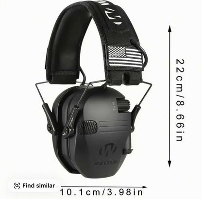 Electronic Hearing Protector, Noise Reduction Earmuffs, Head Mounted Wired Earmuffs, Hearing Protection Earphone for Outdoor Activities, Thanksgiving Day Gifts, Christmas Gifts.